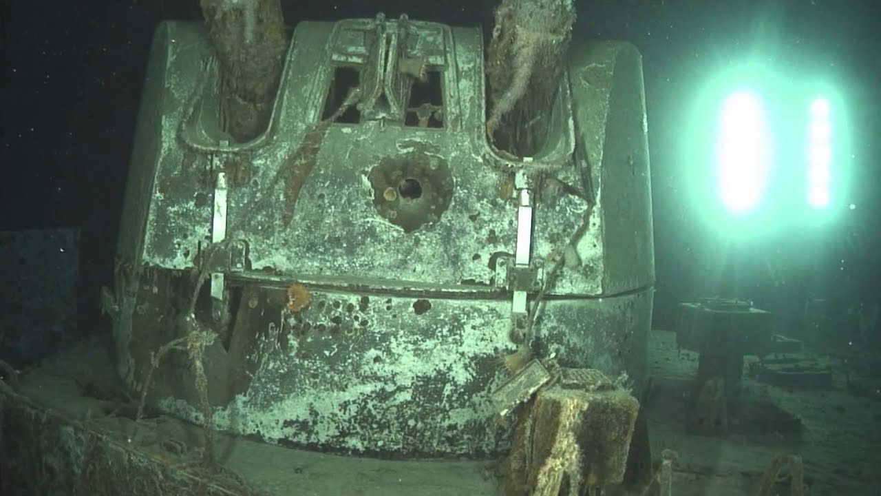 Specks of white paint are still visible on this turret.