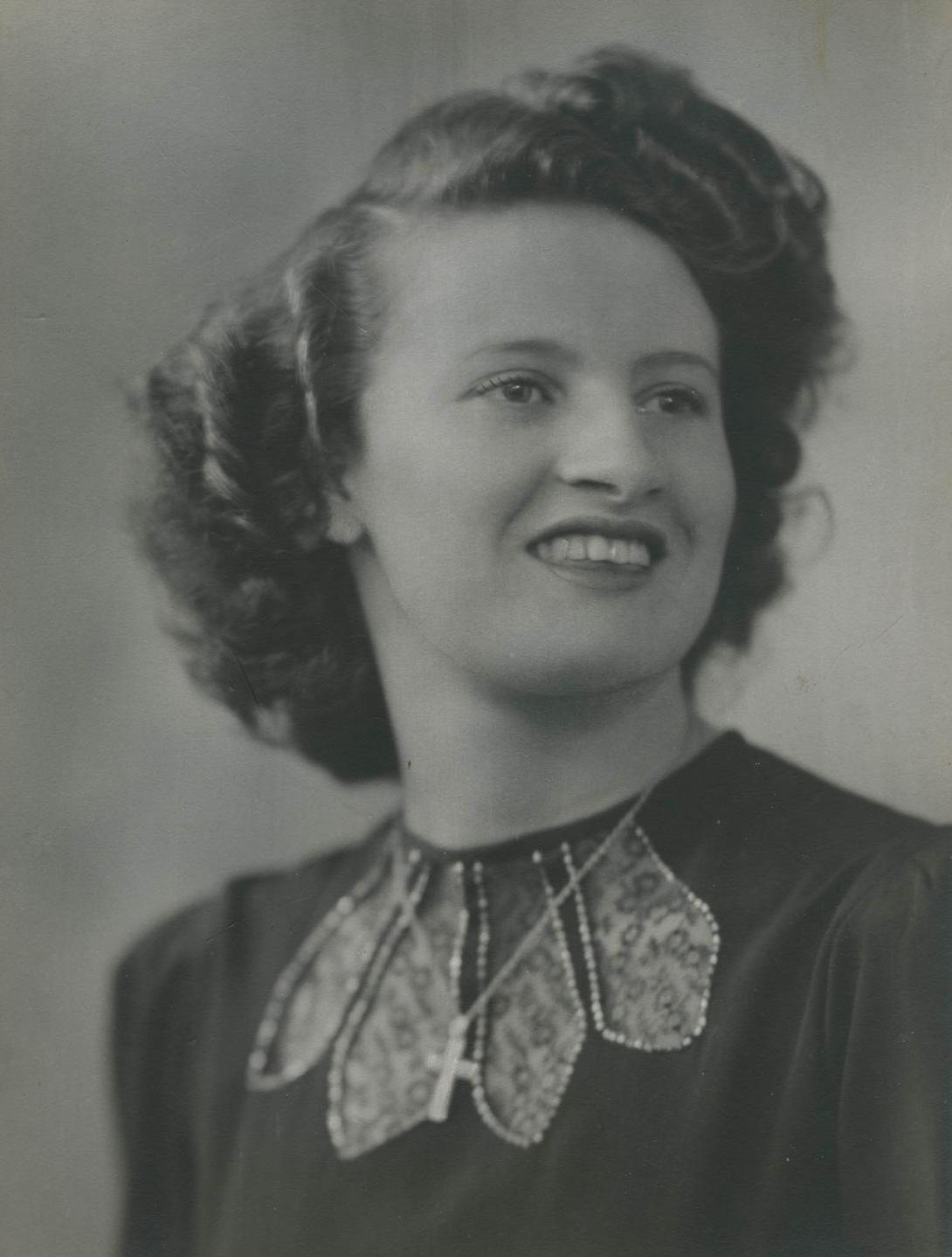Black & white studio headshot of Doris Marocchi.