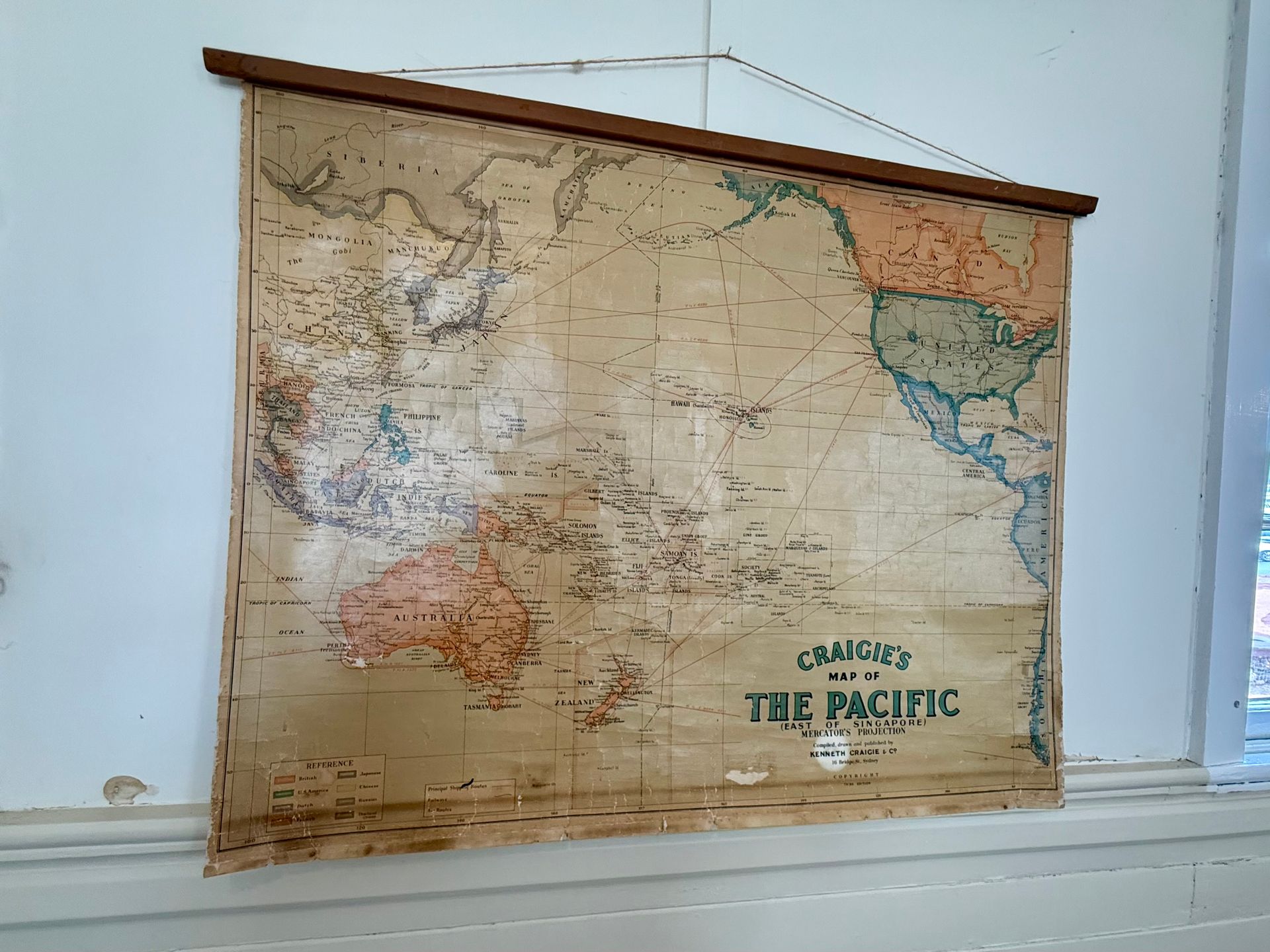 Craigie's map of the Pacific