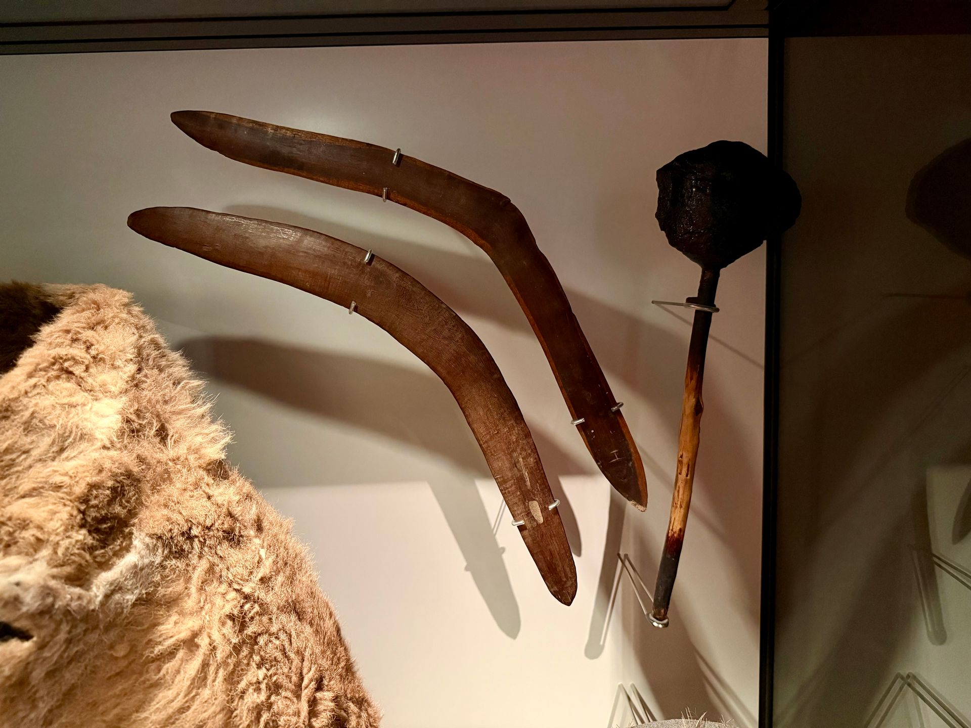 Boomarangs and tomahawk
