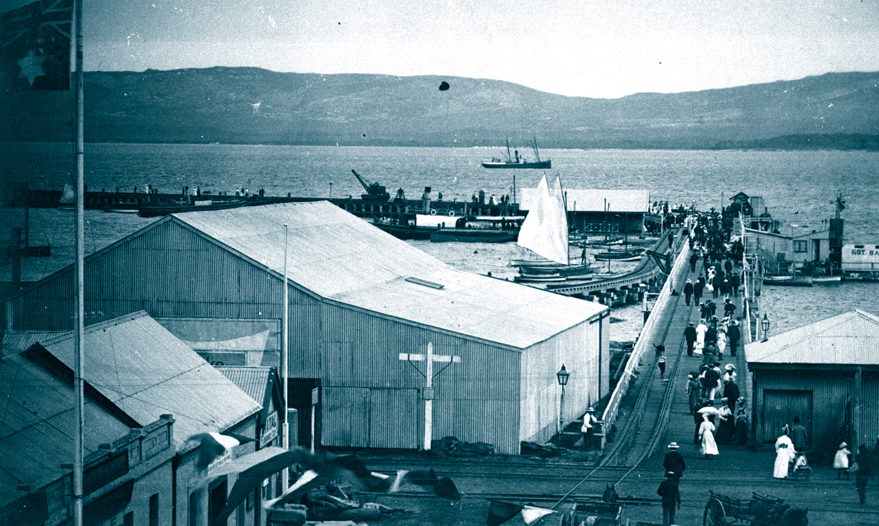 Local residents promenading on Albany Town Jetty, c. 1900–10