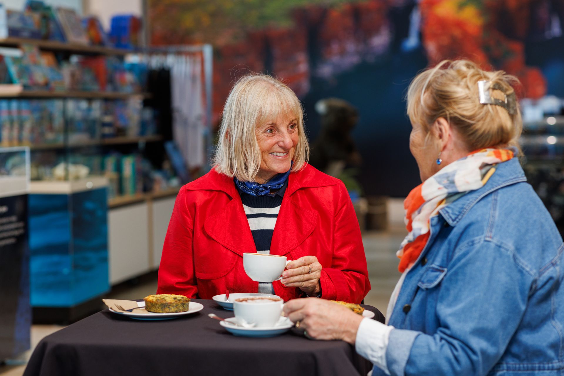 Two people having a conversation