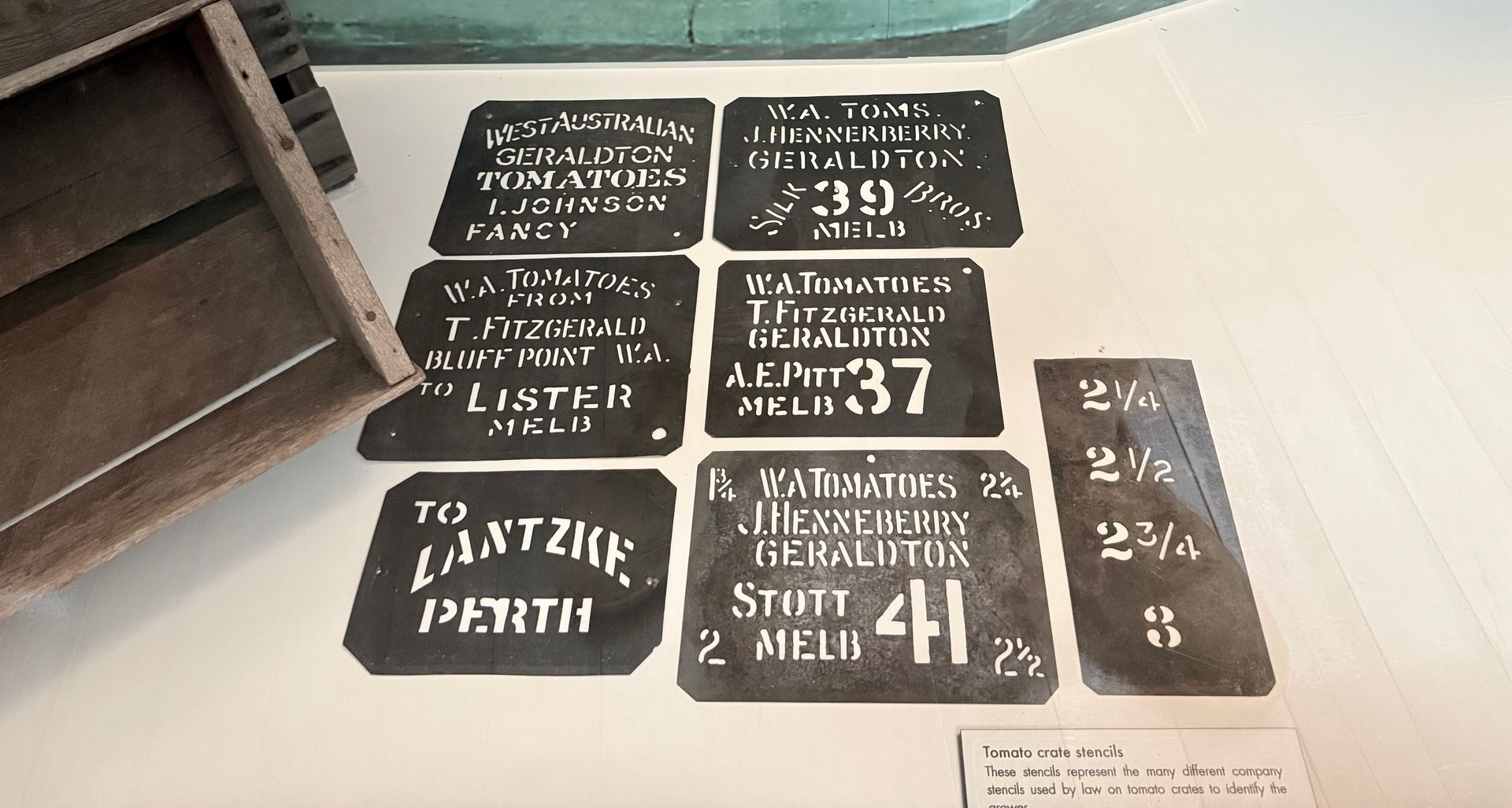 Tomato Crate Stencils