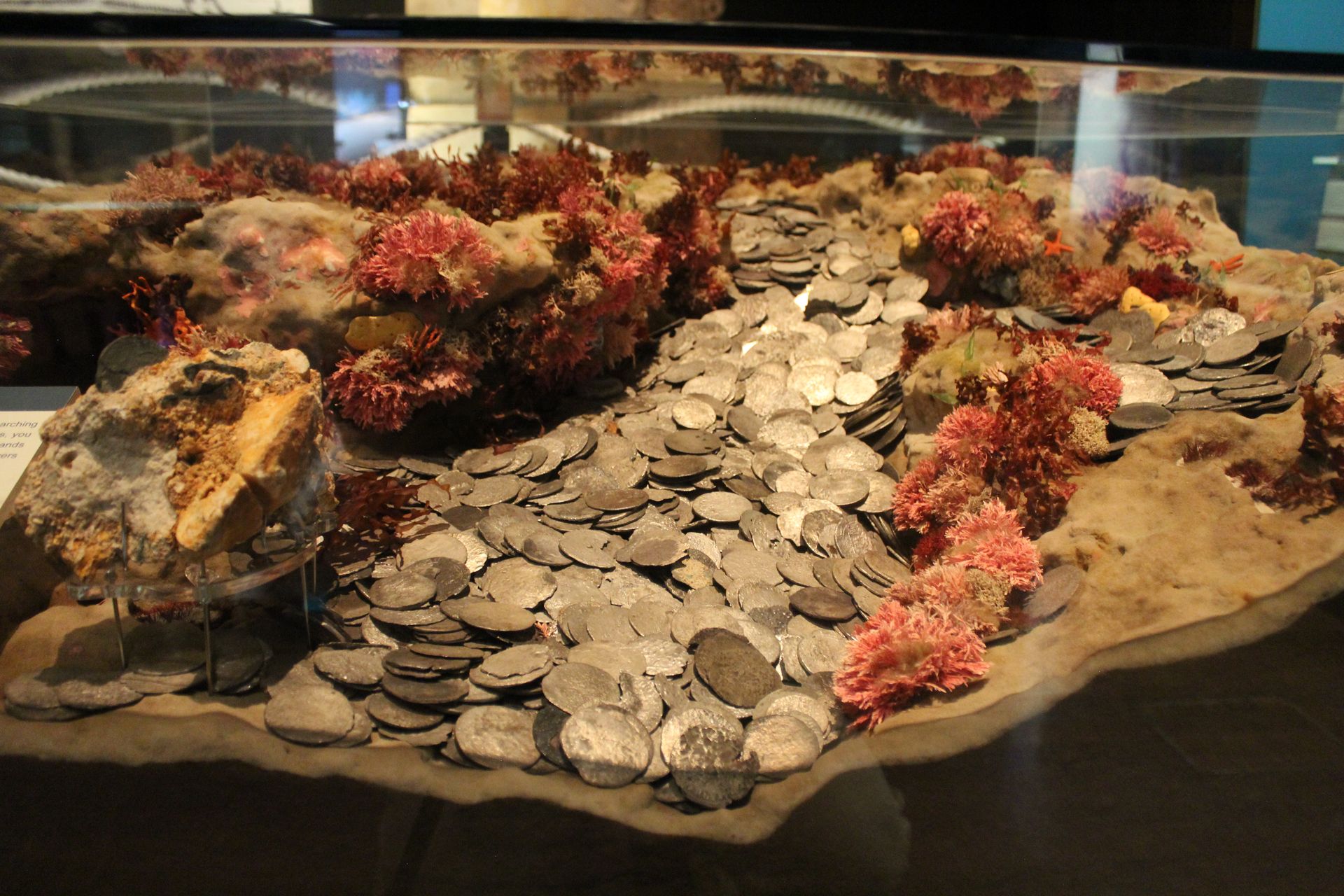 scatter of silver coins