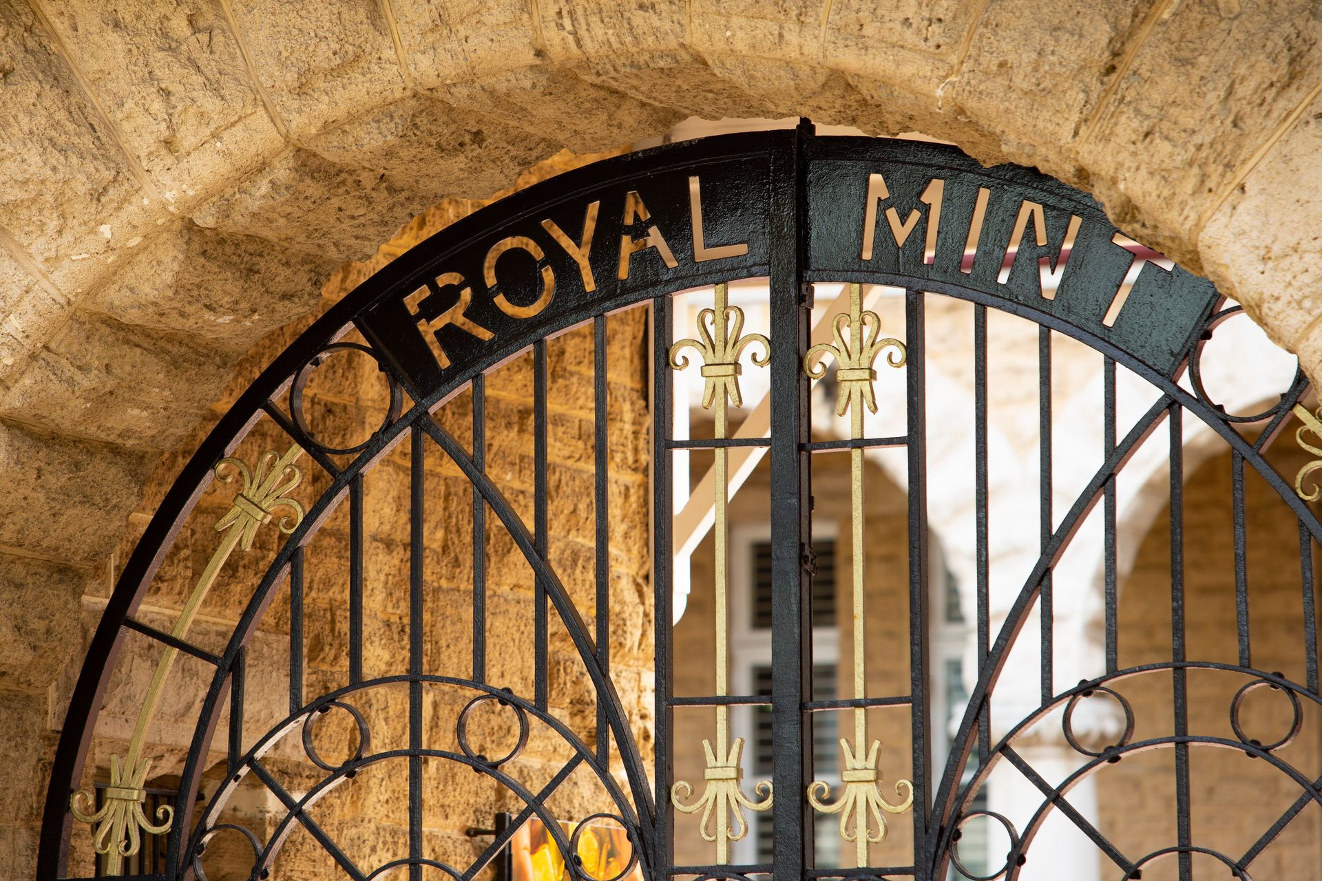 Entrance gates to The Perth Mint