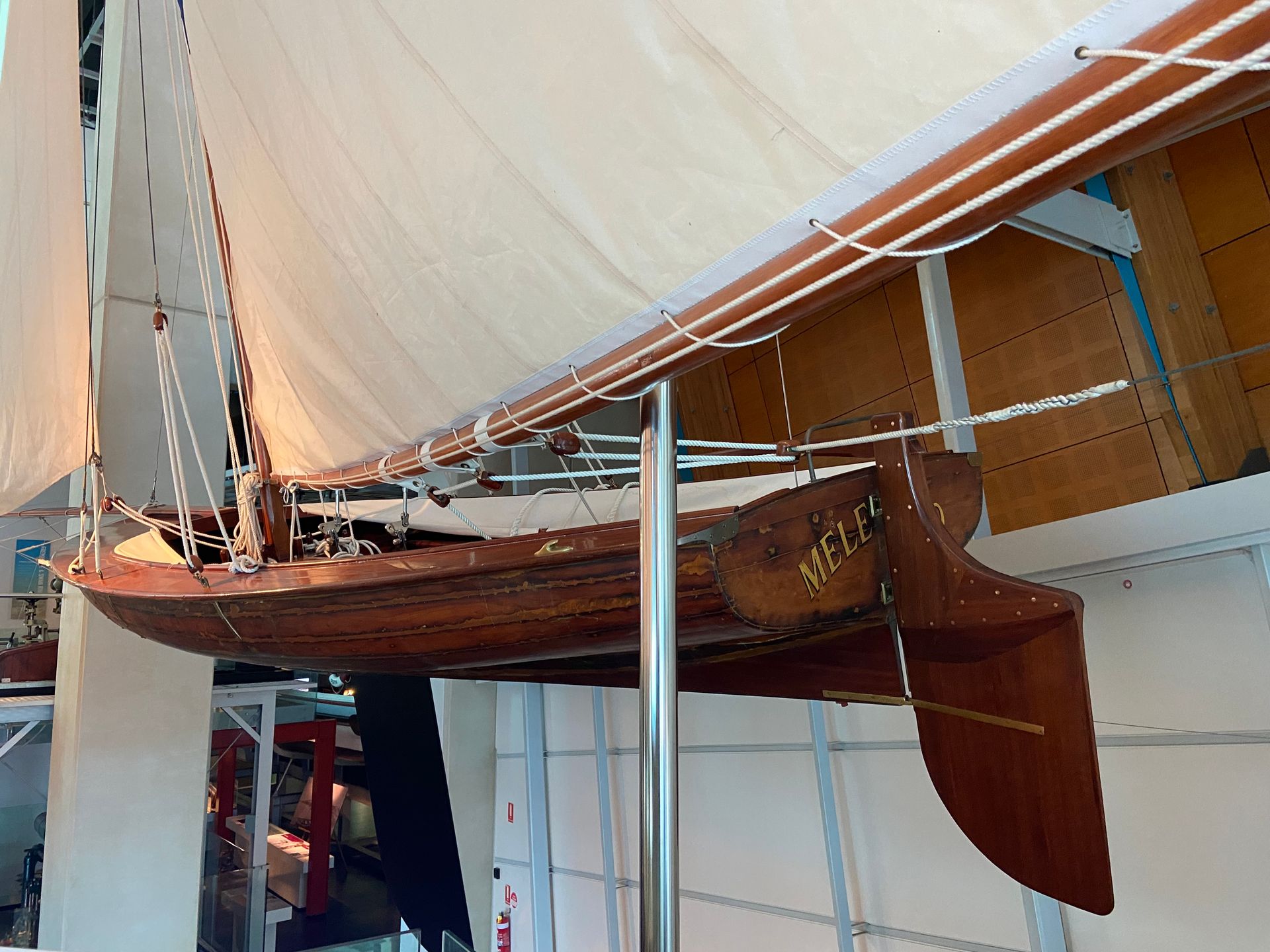 Wooden sail boat