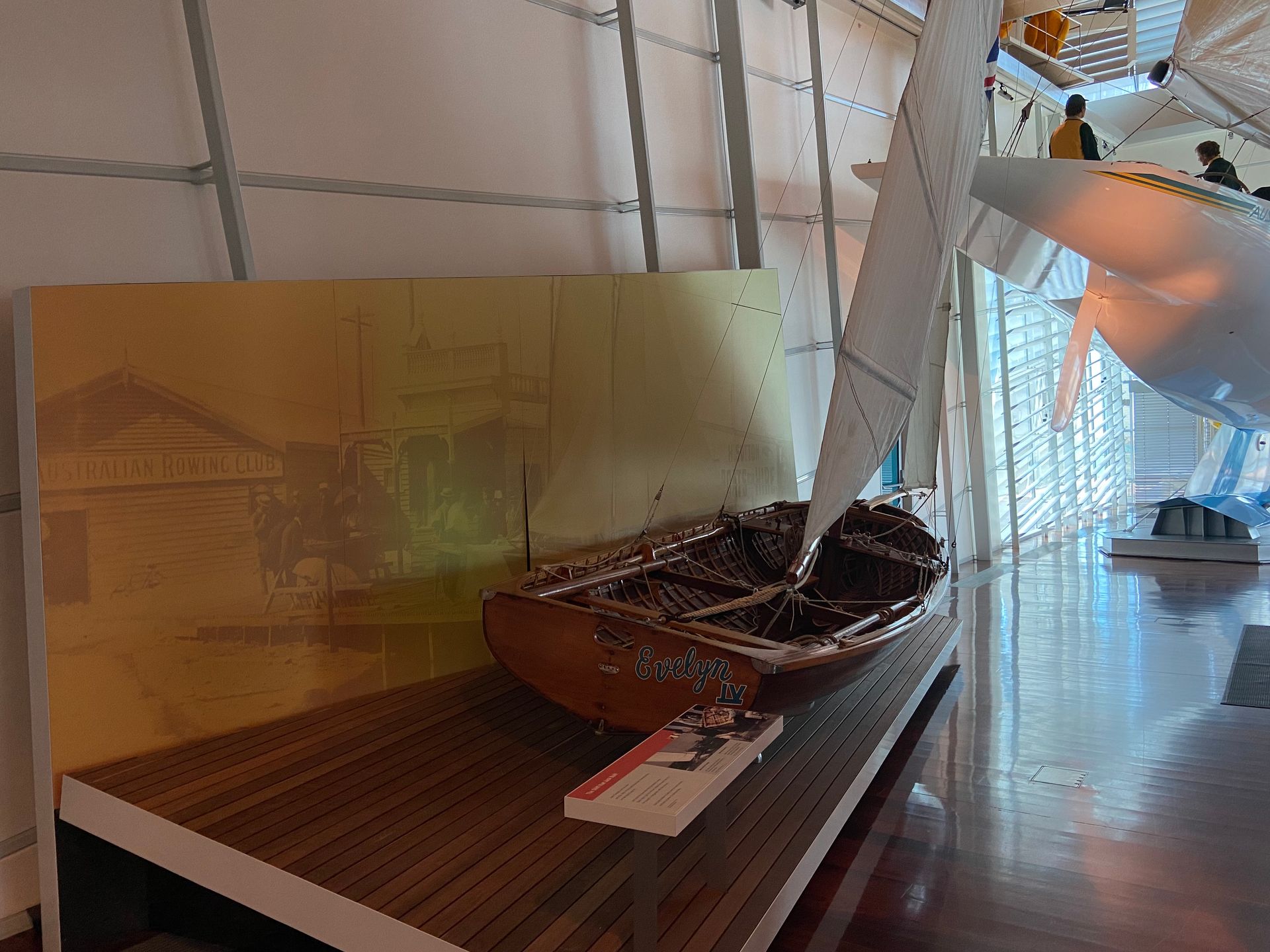 Wooden sail boat