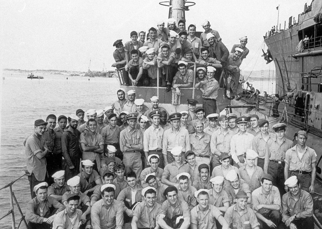 Crew on board Naval Vessel